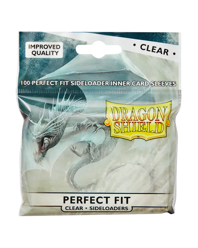 Dragon Shield - Standard Perfect Fit Sideloading Sleeves - Clear (100 Sleeves)