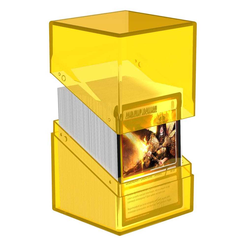 Ultimate Guard - Boulder Deck Case 100+ Standard Size Clear - Amber