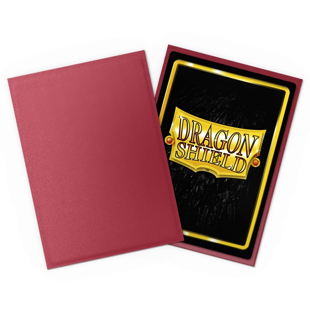 Dragon Shield - Non-Glare Standard Size Sleeves - Matte Blood Red (100 Sleeves)