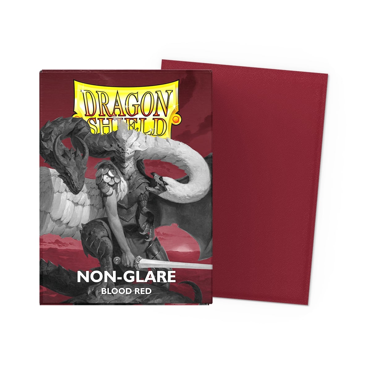 Dragon Shield - Non-Glare Standard Size Sleeves - Matte Blood Red (100 Sleeves)