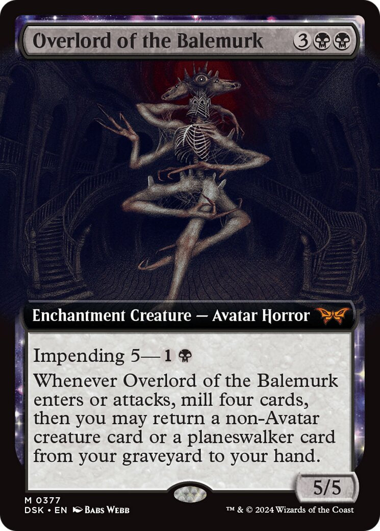 Overlord of the Balemurk - Alt art - Duskmourn: House of Horror