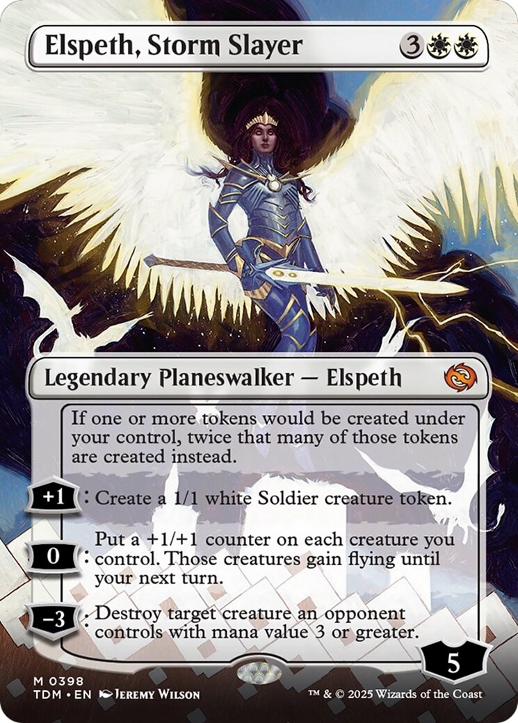 Elspeth, Storm Slayer - Alt art (Foil) - Tarkir: Dragonstorm