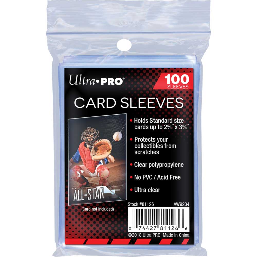 Ultra Pro - Standard Sleeves - Regular Soft Card (100 Sleeves)