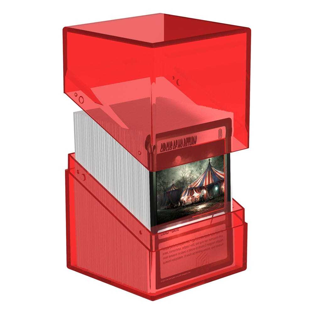 Ultimate Guard - Boulder Deck Case 100+ Standard Size Clear - Ruby
