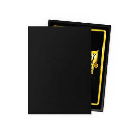 Dragon Shield - Non-Glare Standard Size Sleeves - Matte Black (100 Sleeves)