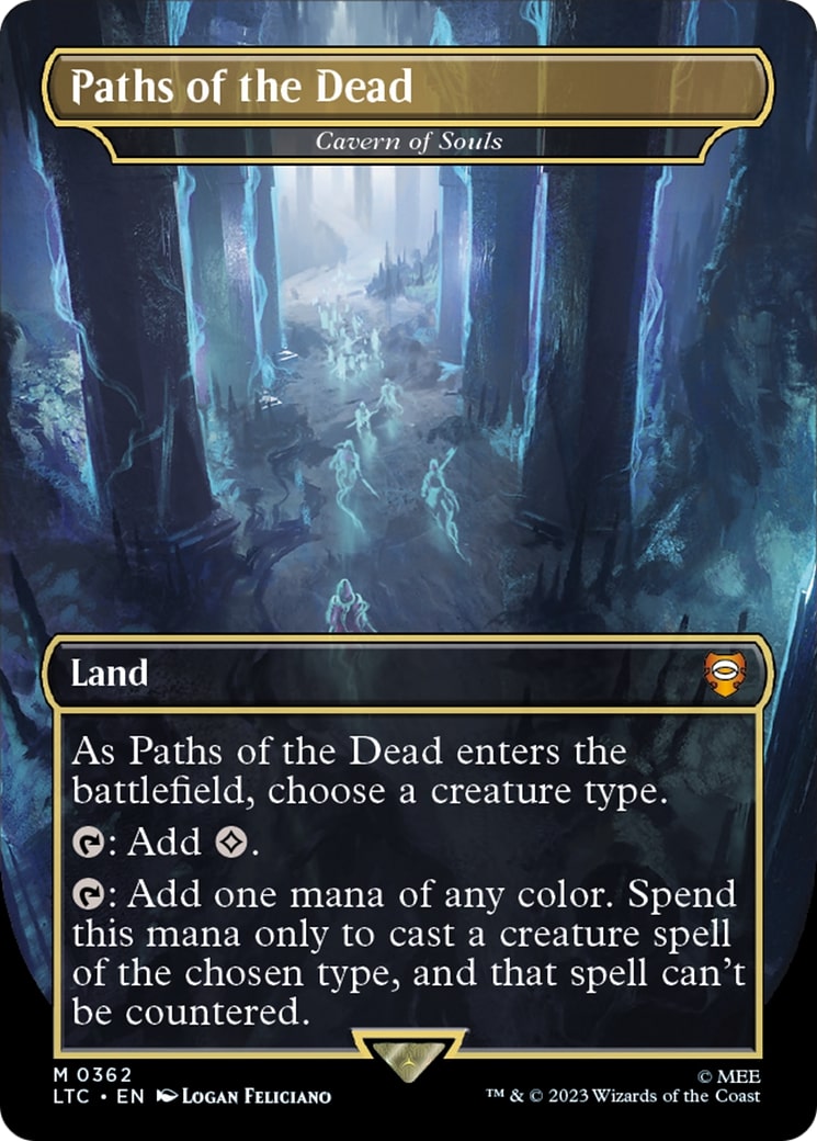 Cavern of Souls / Paths of the Dead (Borderless, Foil)