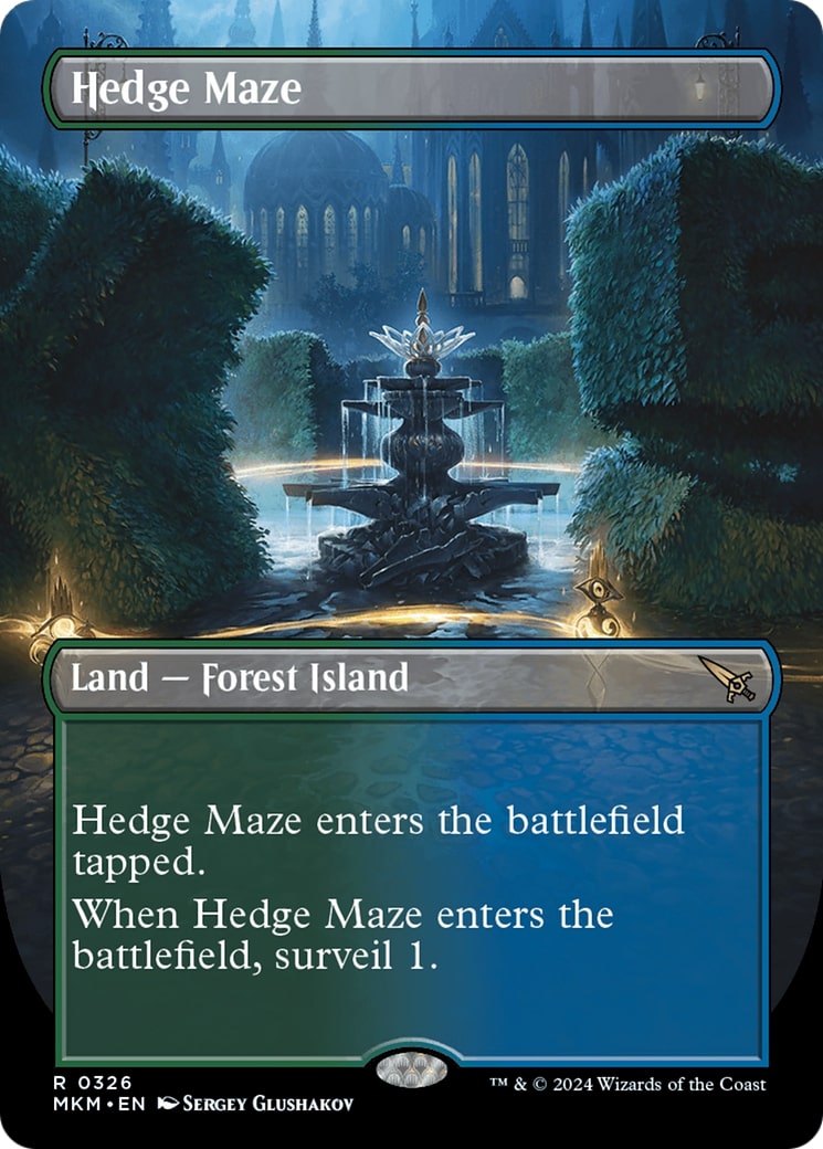 Hedge Maze - Borderless (Foil)