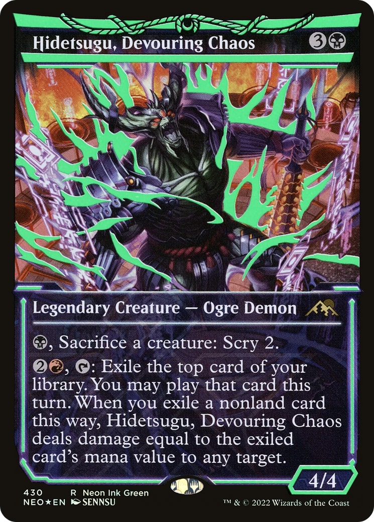 Hidetsugu, Devouring Chaos (Neon Ink Green Foil)